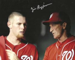 Autographed JIM RIGGLEMAN 8X10 Washington Nationals Photo