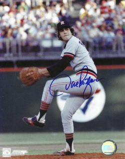 AUTOGRAPHED DAVE ROZEMA 8X10 Detroit Tigers Photo