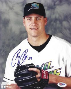 AUTOGRAPHED RYAN RUPE 8x10 Tampa Bay Rays Photo PSA/DNA