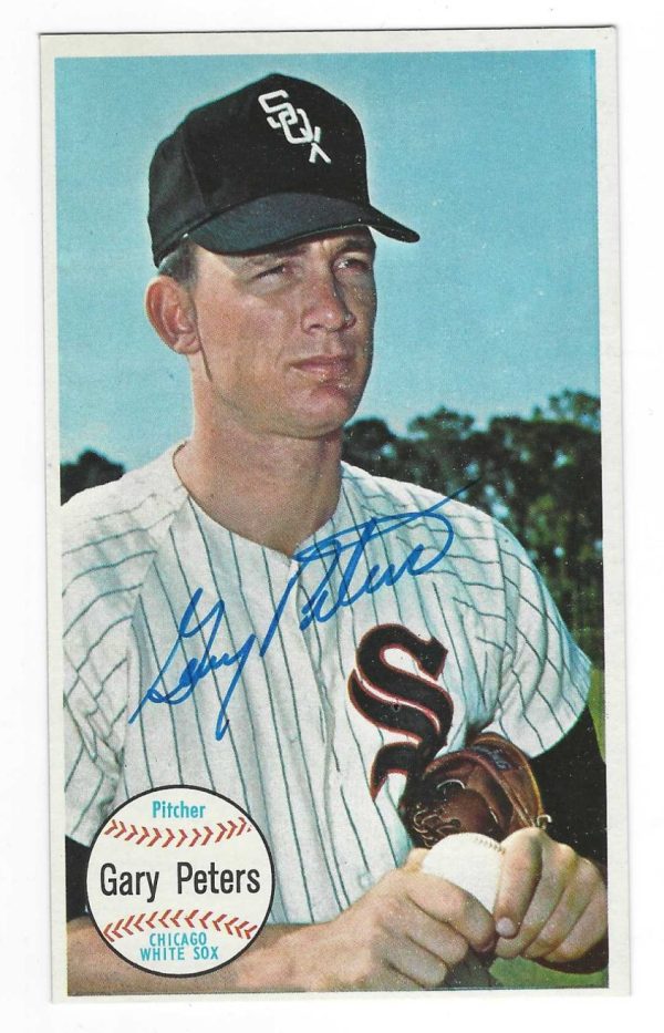 Autographed GARY PETERS 1964 Topps Giant Card