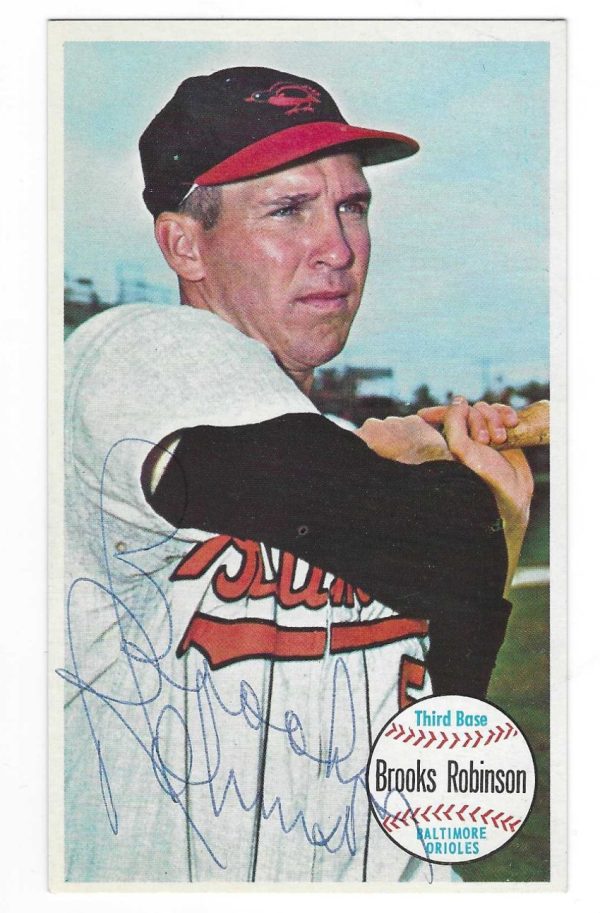 Autographed BROOKS ROBINSON 1964 Topps Giant Card