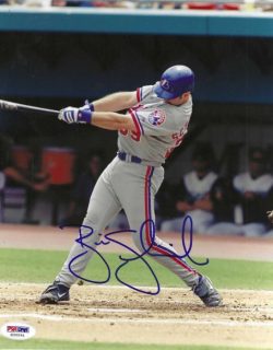 AUTOGRAPHED BRIAN SCHNEIDER 8X10 Montreal Expos Photo PSA/DNA