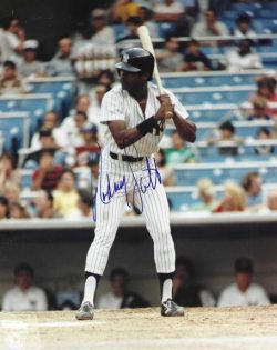AUTOGRAPHED RODNEY SCOTT 8X10 New York Yankees Photo