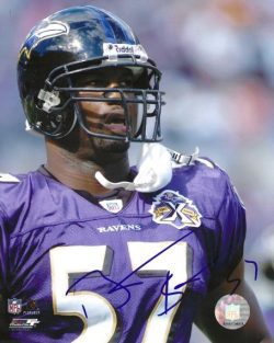 Autographed BART SCOTT 8x10 Baltimore Ravens Photo