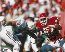 Autographed ERNIE SIMS 8x10 Kansas City Chiefs Photo PSA/DNA Hologram