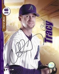 Autographed CHAD TRACY 8X10 Arizona Diamondbacks Photo