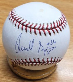 Autographed RUSSELL SPRINGER Rawlings Official Major League Baseball