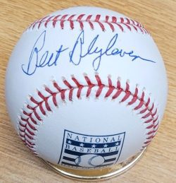 Autographed BERT BLYLEVEN Official Rawlings HOF Logo Major League Baseball JSA