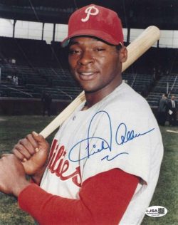 AUTOGRAPHED DICK ALLEN 8X10 Philadelphia Phillies photo JSA
