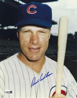Autographed RICHIE ASHBURN 8X10 Chicago Cubs photo JSA