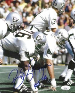 Autographed BOB BROWN 8X10 Oakland Raiders photo JSA