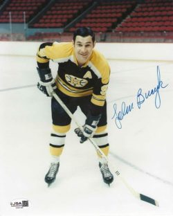 AUTOGRAPHED JOHN BUCYK 8x10 Boston Bruins Photo JSA