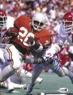 Autographed EARL CAMPBELL 8X10 University of Texas JSA