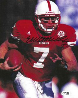 Autographed ERIC CROUCH 8X10 University of Nebraska Photo JSA