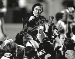 Autographed TOM FLORES 8X10 Oakland Raiders photo JSA