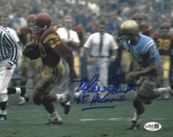 Autographed MIKE GARRETT 8X10 USC Trojans photo JSA