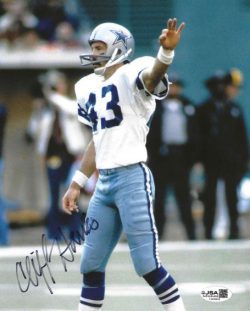 Autographed CLIFF HARRIS 8x10 Dallas Cowboys Photo JSA