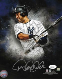 Autographed DEREK JETER 8X10 New York Yankees Photo JSA