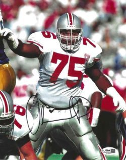 Autographed ORLANDO PACE Ohio State Buckeyes 8x10 Photo w/ JSA COA