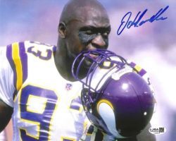 Autographed JOHN RANDLE 8X10 Minnesota Vikings Photo with JSA  COA