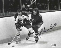 Autographed GLEN SATHER New York Rangers 8x10 photo JSA