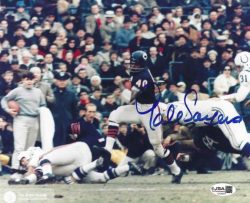 Autographed Gale Sayers 8X10 Chicago Bears Photo JSA