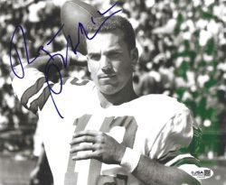 Autographed ROGER STAUBACH Dallas Cowboys 8x10 Photo JSA COA