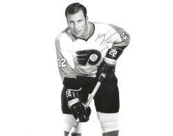 Autographed GEORGE SWARBRICK 8X10 Philadelphia Flyers Photo