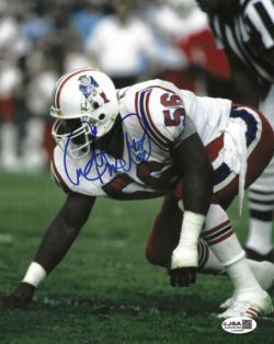 Autographed ANDRE TIPPETT "HOF 09" 8X10 New England Patriots Photo JSA