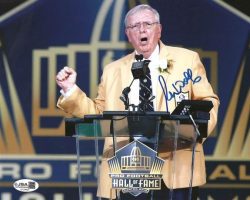 Autographed RON WOLF 8X10 Green Bay Packers Photo JSA