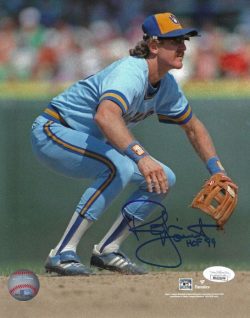 Autographed ROBIN YOUNT "HOF 99" 8x10 Milwaukee Brewers 8X10 photo JSA