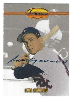 Autographed LUIS APARICIO Chicago White Sox 1993 Ted Williams Card Company Card