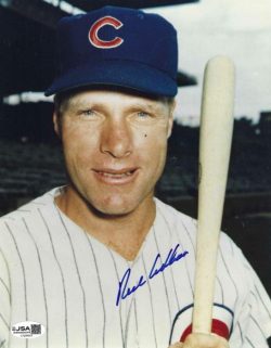 Autographed RICHIE ASHBURN 8X10 Chicago Cubs photo JSA