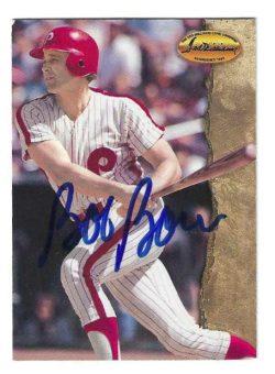 Autographed BOB BOONE Philadelphia Phillies 1994 Ted Williams Card Company Card