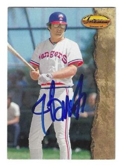 Autographed JEFF BURROUGHS Texas Rangers 1994 Ted Williams Card Company Card