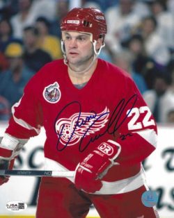 Autographed DINO CICCARELLI 8X10 Detroit Red Wings Photo JSA