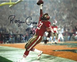 Autographed ROGER CRAIG 8X10 San Francisco 49ers Photo