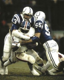 Autographed DAN DICKEL 8X10 Baltimore Colts photo