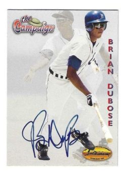 Autographed BRIAN DUBOSE Detroit Tigers 1994 Ted Williams Card Company Card