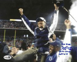 Autographed TONY DUNGY "SB XLI Champs" 8X10 Indianapolis Colts photo JSA