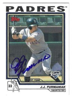 Autographed J.J. FURMANIAK San Diego Padres 2004 Topps Card