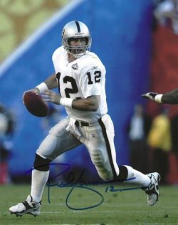 Autographed RICH GANNON 8X10 Oakland Raiders Photo