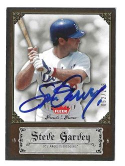 Autographed STEVE GARVEY Los Angeles Dodgers 2006 Fleer Greats of the Game Card