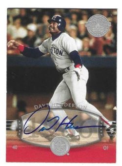 Autographed DAVE HENDERSON Boston Red Sox 2004 Upper Deck Timeless Teams Card