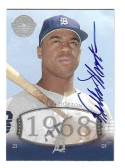 Autographed WILLIE HORTON Detroit Tigers 2004 Upper Deck Timeless Teams Card