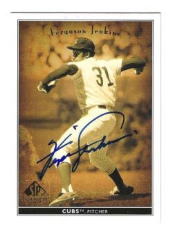 Autographed FERGIE JENKINS Chicago Cubs 2002 Upper Deck Legendary Cuts