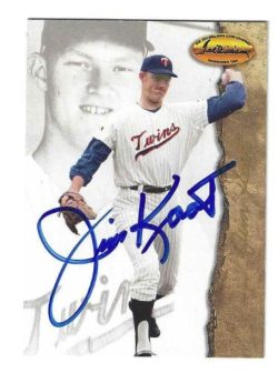 Autographed JIM KAAT Minnesota Twins 1994 Ted Williams Card Company Card