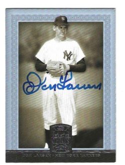 Autographed DON LARSEN New York Yankees 2005 Donruss Greats Card