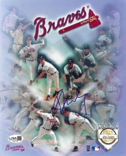 AUTOGRAPHED GREG MADDUX 8x10 Atlanta Braves photo JSA COA