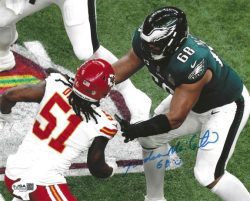 Autographed JORDAN MAILATA Philadelphia Eagles 8X10 Photo JSA